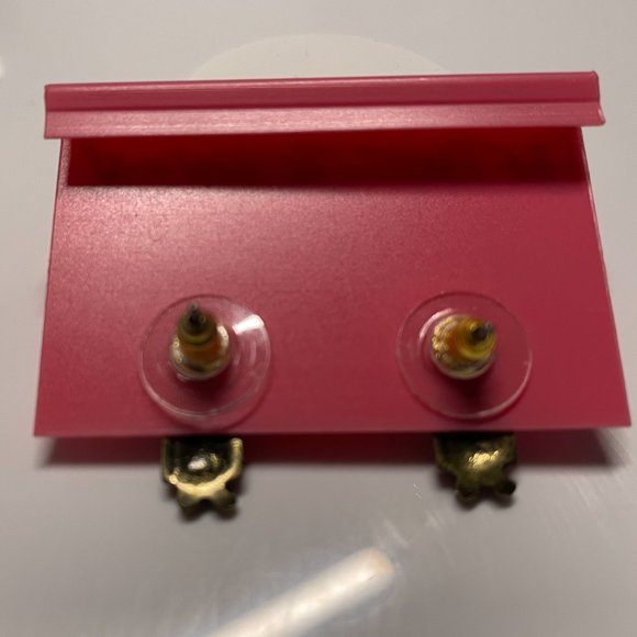 Betsey Johnson Owl Earring Studs - Picture 3 of 3